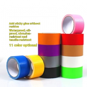 Thick Colored Cloth Tape with High Adhesion, Easy to Tear on One Side Without Leaving Adhesive, Waterproof Pipeline Cloth Tape
