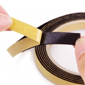 Single-Sided 5m Thickened EVA Sponge Door Frame Window Seal Strip Adhesive Sticker Dustproof Sound Insulation Buffer