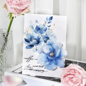 Large Size Hot Stamping Flower PET Sticker with Reflection Flower Dream Series Hand Account Decoration Material Collage