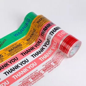 Small Batch Custom Printed Cartoon Color Packing Tape High Viscosity Logo Sealing Tape Large Transparent Roll Acrylic Adhesive