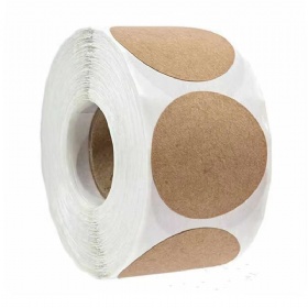Circular Sealing Sticker, Handwritten Packaging, Blank Label Sticker, Die-cutting Adhesive, Kraft Paper